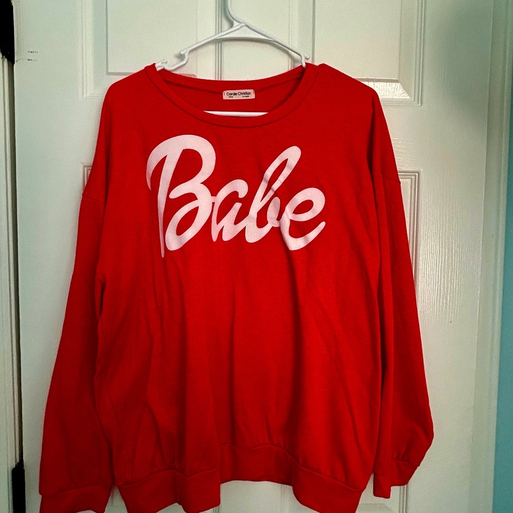 Carole Christian BABE oversize sweatshirt. Size M